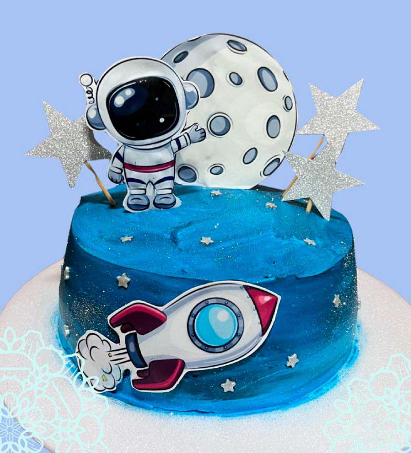 Torta Astronauta Floresta